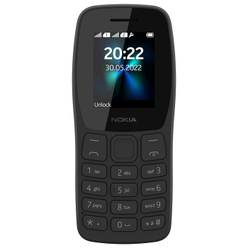 NOKIA 110  Dual SIM Feature Phone, Camera, Mp3 Player, Memory Card Slot-Black