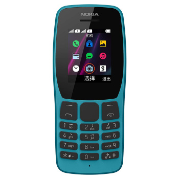NOKIA 110  Dual SIM Feature Phone, Camera, Mp3 Player, Memory Card Slot-Blue