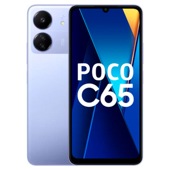 Poco C65 4G LTE 8GB RAM + 256GB storage, 50MP Triple Camera 6.74",Octa Core-Blue