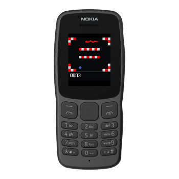 Nokia 106 Dual Sim Feature Phone,1.80" Display, FM Radio Black