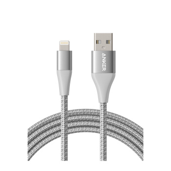 Anker Powerline+ II with lightning connector Silver