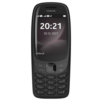 Nokia 6310 Dual SIM Feature Phone with a 2.8” Screen, Wireless FM Radio and Rear Camera with Flash -Black