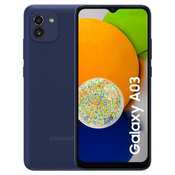 Samsung Galaxy A03 LTE Dual Sim Android Smartphone, 3GB RAM and 32GB Storage, (UAE Version TRA)-3GB 32GB-Blue