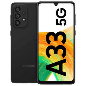SAMSUNG Galaxy A33 5G Mobile Phone SIM Free Android Smartphone 6GB RAM and 128GB (UAE Version TRA)-6GB 128GB-Awesome Black