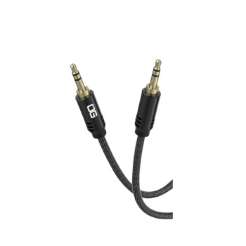Triple OG 3.5mm Audio Aux Cable Braided Male to Male Stereo Auxiliary Aux Jack Compatible for Samsung Smartphones, iPhone, iPad, Tablets, Car, Home Stereos, Beats Bose Sony Headphones, Speaker- 1.5Meter