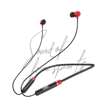 Triple OG HALTER Neckband Wireless Earphones with Long Battery Life, Bluetooth 5.0 Headset, 10 Meter Working Range-Red