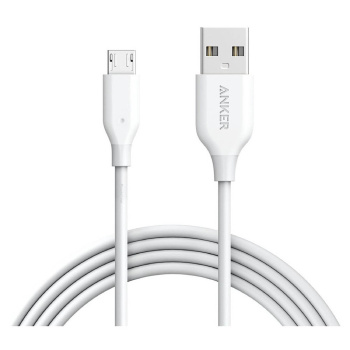 Anker PowerLine Micro USB (6ft) White 